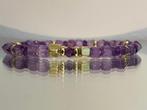 Edelsteen armband met amethist, Verzenden, Nieuw