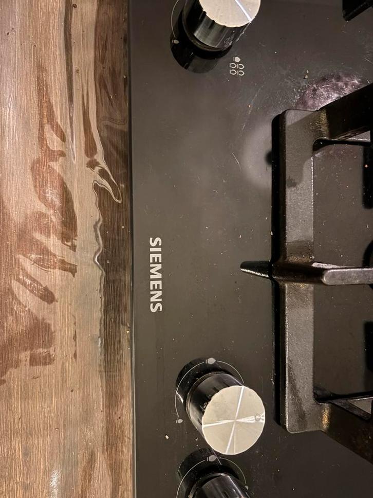 Siemens Gas-op-Glas Kookplaat 915mm - Gebruikt, Witgoed en Apparatuur, Fornuizen, Gebruikt, Inbouw, Gas, 5 kookzones of meer, 60 cm of meer