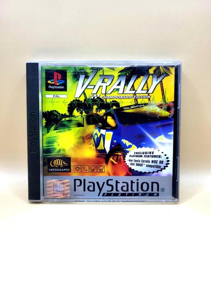 V-Rally - PS1, Spelcomputers en Games, Games | Sony PlayStation 1, Zo goed als nieuw, Racen en Vliegen, 1 speler, Vanaf 3 jaar