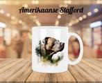 American Staffordshire Terrier profiel mok, Verzenden, Nieuw, Overige stijlen, Kop(pen) en/of Schotel(s)