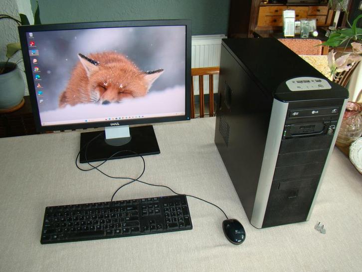 PC geschikt Windows 11 Intel 8e gen 24" Dell Full HD monitor, Computers en Software, Desktop Pc's, Gebruikt, 3 tot 4 Ghz, HDD