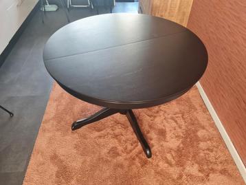 ikea 110 cm ronde uitschuiftafel beschikbaar voor biedingen