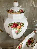 Prachtige Royal Albert Old Country Roses dekselpot, Verzamelen, Porselein, Kristal en Bestek, Ophalen of Verzenden, Zo goed als nieuw