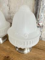 Vintage opaline ornament lamp plafondlamp plafonnière, Huis en Inrichting, Gebruikt, Ophalen of Verzenden