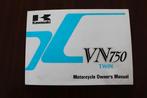 Kawasaki VN750 1993 motorcycle owner's manual VN750-A10, Ophalen of Verzenden, Kawasaki