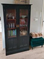 Buffetkast zwart vintage uitstraling, Ophalen, 50 tot 100 cm, Zo goed als nieuw, 150 tot 200 cm
