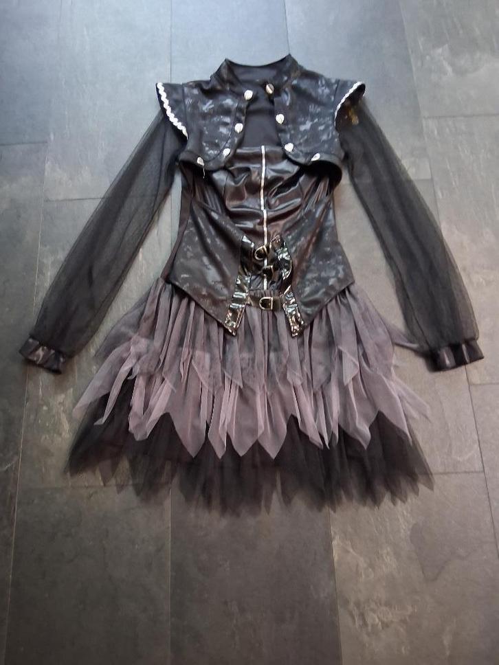 Heksen/Piratenjurk te koop, Kleding | Dames, Carnavalskleding en Feestkleding, Zo goed als nieuw, Kleding, Carnaval, Maat 38/40 (M)