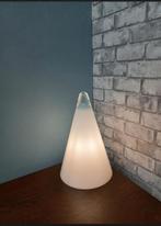 Vintage Ilu Teepee glazen conus lamp, Huis en Inrichting, Lampen | Tafellampen, Ophalen of Verzenden, Zo goed als nieuw, Glas