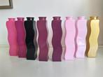 8 ikea gekronkelde glazen vaasjes., Huis en Inrichting, Woonaccessoires | Vazen, Gebruikt, Overige kleuren, Ophalen of Verzenden
