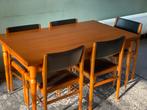 Retro Vinted eethoek, Huis en Inrichting, Tafels | Eettafels, Ophalen, Gebruikt, 50 tot 100 cm, Vijf personen of meer