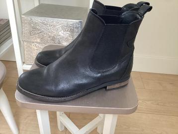 Leren Chelsea Boots Laarzen Zwart Maat 39 beschikbaar voor biedingen