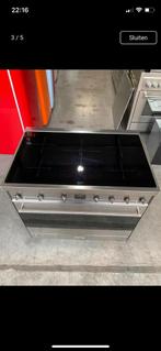 Prachtige SMEG inductie fornuis 90 cm breed, 60 cm of meer, Ophalen of Verzenden, Zo goed als nieuw, Inductie