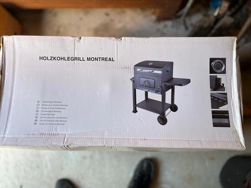 Houtskool Barbecue Montreal zwart - nieuw in doos!, Tuin en Terras, Houtskoolbarbecues, Nieuw, Ophalen