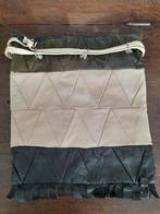 Retro patchwork shopper sixties  superzacht kwaliteitsleer, Ophalen of Verzenden