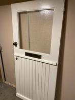 Hardhouten voordeur, Ophalen of Verzenden, Gebruikt, Buitendeur, 200 tot 215 cm