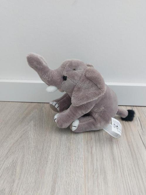 Knuffel national Geographic olifant grijs K9218, Kinderen en Baby's, Speelgoed | Knuffels en Pluche, Zo goed als nieuw, Olifant