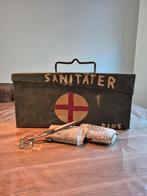 Duitse MG34 kist omgebouwd tot verbandkasten met inhoud ww2, Verzamelen, Militaria | Tweede Wereldoorlog, Ophalen of Verzenden