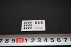 sticker klein logo BSO technology in business, Ophalen, Zo goed als nieuw