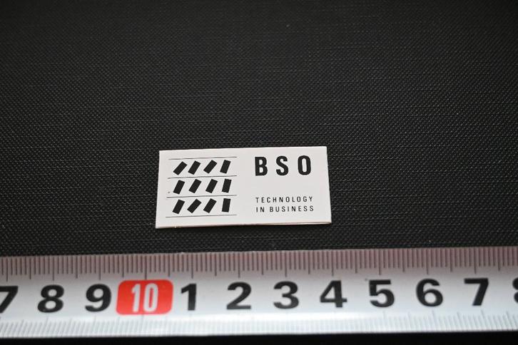 sticker klein logo BSO technology in business, Verzamelen, Stickers, Zo goed als nieuw, Ophalen