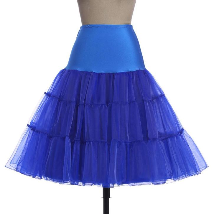 Mooie, wijde PETTICOAT in Konings-BLAUW - PLUS-Size: 2XL., Kleding | Dames, Gelegenheidskleding, Nieuw, Overige typen, Blauw, Ophalen of Verzenden