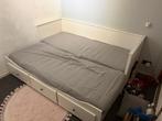 IKEA Hemnes 2-persoons uitschuifbed, Huis en Inrichting, Slaapkamer | Bedden, Ophalen, Verstelbaar, Wit, Tweepersoons