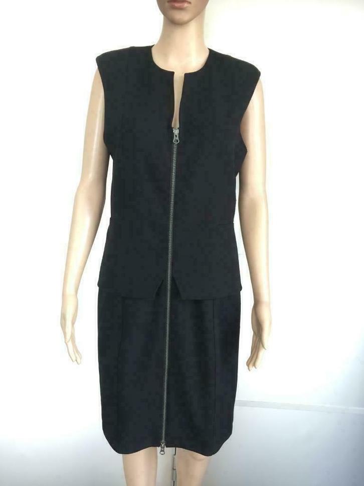 D798 Eva Kayan maat 38/40=M jurk jurkje zwart, Kleding | Dames, Jurken, Zo goed als nieuw, Maat 38/40 (M), Zwart, Knielengte, Ophalen of Verzenden