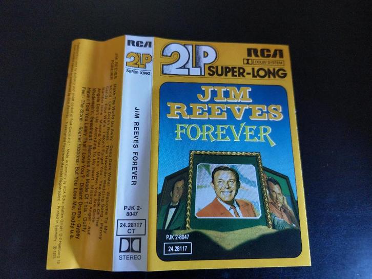 JIM REEVES - FOREVER (CASSETTEBANDJE), Cd's en Dvd's, Cassettebandjes, Zo goed als nieuw, Origineel, Country en Western, 1 bandje
