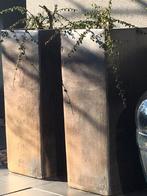 Hoge 90cm CNP terracotta bloempotten vazen bronskleurig, Gebruikt, Overige kleuren, Aardewerk of Porselein, Ophalen of Verzenden