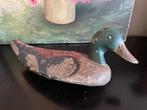 Oude houten lokeend, Antiek en Kunst, Ophalen of Verzenden