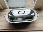 RVS Braadpan / Aspergepan met Deksel en Mand, Ophalen, Zo goed als nieuw, Rvs, Overige typen