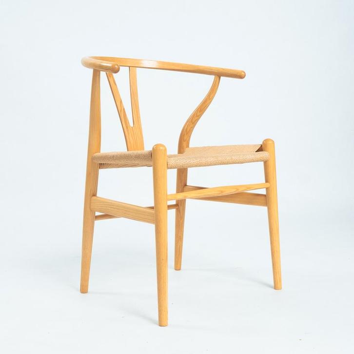 Hans Wegner Wishbone Chair - Carl Hansen & Søn, Huis en Inrichting, Stoelen, Gebruikt, Eén, Hout, Riet of Rotan, Bruin, Ophalen of Verzenden