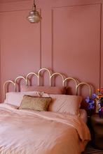 Mooi messing bed met bogen 160x200, Ophalen, Gebruikt, Overige kleuren, Tweepersoons