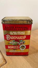 Blik Rademaker’s Haagsche Hopjes rood-goud koffie bonbon, Verzamelen, Blikken, Gebruikt, Ophalen of Verzenden, Koffie