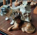 Beeldje hondje 3x - bulldog - collie - duitse herder, Ophalen of Verzenden, Gebruikt, Dier