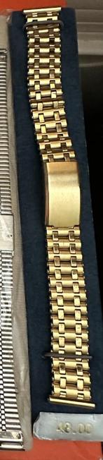 Rowi Horlogebandje goudkleurig 16mm aansluiting op horloge, Sieraden, Tassen en Uiterlijk, Ophalen