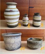 West Germany,Loré Beesel,Mobach,Carstens vazen bloempotten., Rond, Ophalen of Verzenden, Zo goed als nieuw, Aardewerk