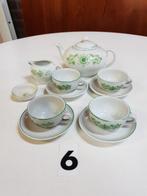 Mini servies nr. 6, met groene decoratie van Douwe Egberts,, Antiek en Kunst, Ophalen of Verzenden