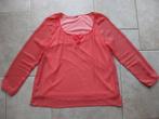 Blouse met transparante mouwen Miss Etam XL 44, Maat 42/44 (L), Oranje, Ophalen of Verzenden, Zo goed als nieuw