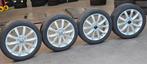 ZGAN 17" Orig Volkswagen Golf Dijon Velgen+Goede Zomerbanden, Gebruikt, Banden en Velgen, 17 inch, Personenwagen