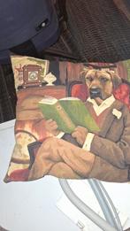 Labrador in zetel" Belgische tapisserie kussen, Ophalen of Verzenden, Zo goed als nieuw, Vierkant