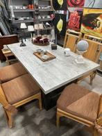 Luxe eetkamer tafel, 200 cm of meer, Zo goed als nieuw, Rechthoekig, 50 tot 100 cm