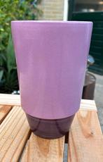 Retro vintage bloempot binnen paars lila, Tuin en Terras, Bloempotten, Ophalen, Rond, Binnen, Zo goed als nieuw