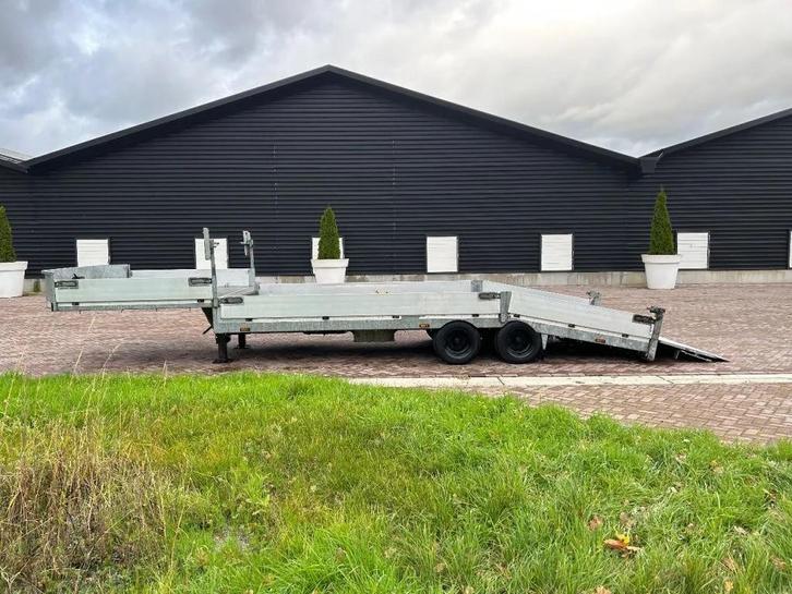 kuiper Be oplegger 9 ton knikvloer met luiken (bj 2011), Auto's, Vrachtwagens, Bedrijf, Te koop, Aanhangers en Opleggers, Overige brandstoffen