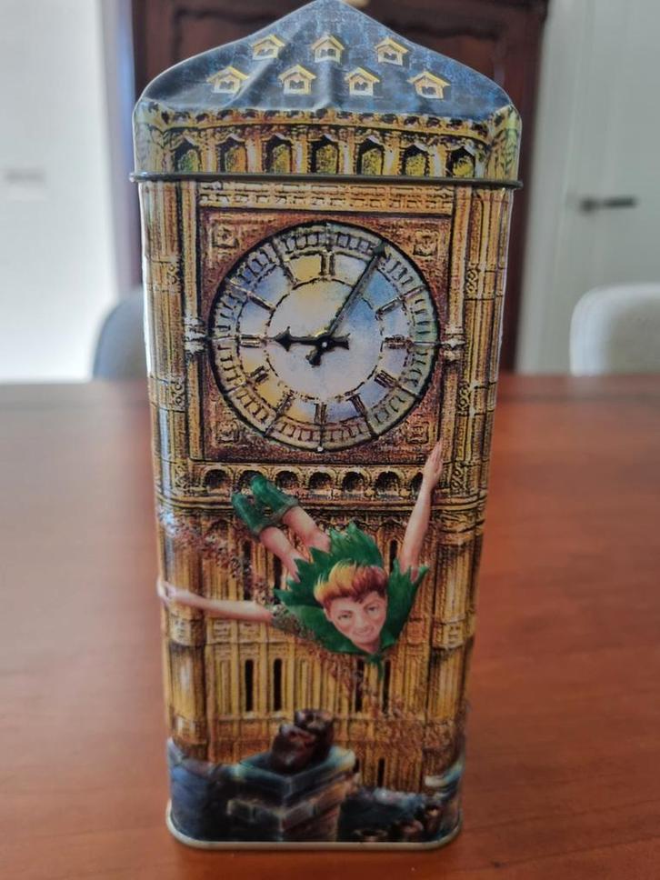 Disney Peter Pan Blikken Spaarpot - Nieuw!, Huis en Inrichting, Woonaccessoires | Kisten, Nieuw, Minder dan 50 cm, Minder dan 50 cm