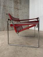 Wassily chair 1970s patina dik leder naar Marcel Breuer, Gebruikt, Ophalen of Verzenden