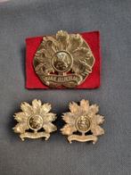 Baret en schouderemblemen Ri Oranje Gelderland, Ophalen of Verzenden, Landmacht, Nederland, Embleem of Badge