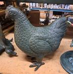 Bronzen kip 30 cm hoog erg mooi beeld voor in huis of tuin, Antiek en Kunst, Ophalen