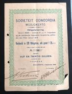 NL Indië Societeit Concordia Modjokerto 1916, Verzenden, Voor 1920, Obligatie of Lening