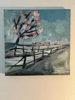 Schilderij Levi King Landscape in pink, Antiek en Kunst, Ophalen of Verzenden