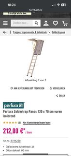Nieuw ongeopend Zoldertrap Panos 120x70cm met factuur, Nieuw, Ophalen of Verzenden